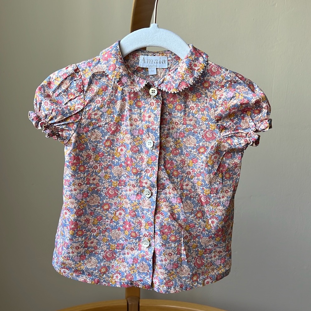 Amaia London Liberty fabric blouse, 12m